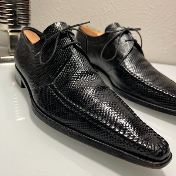 ALDO BRUE Black Midnight Designer Shoes from Italy Size 9 main image 5